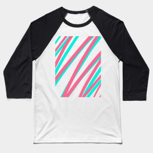 80s 90s retro pattern Baseball T-Shirt